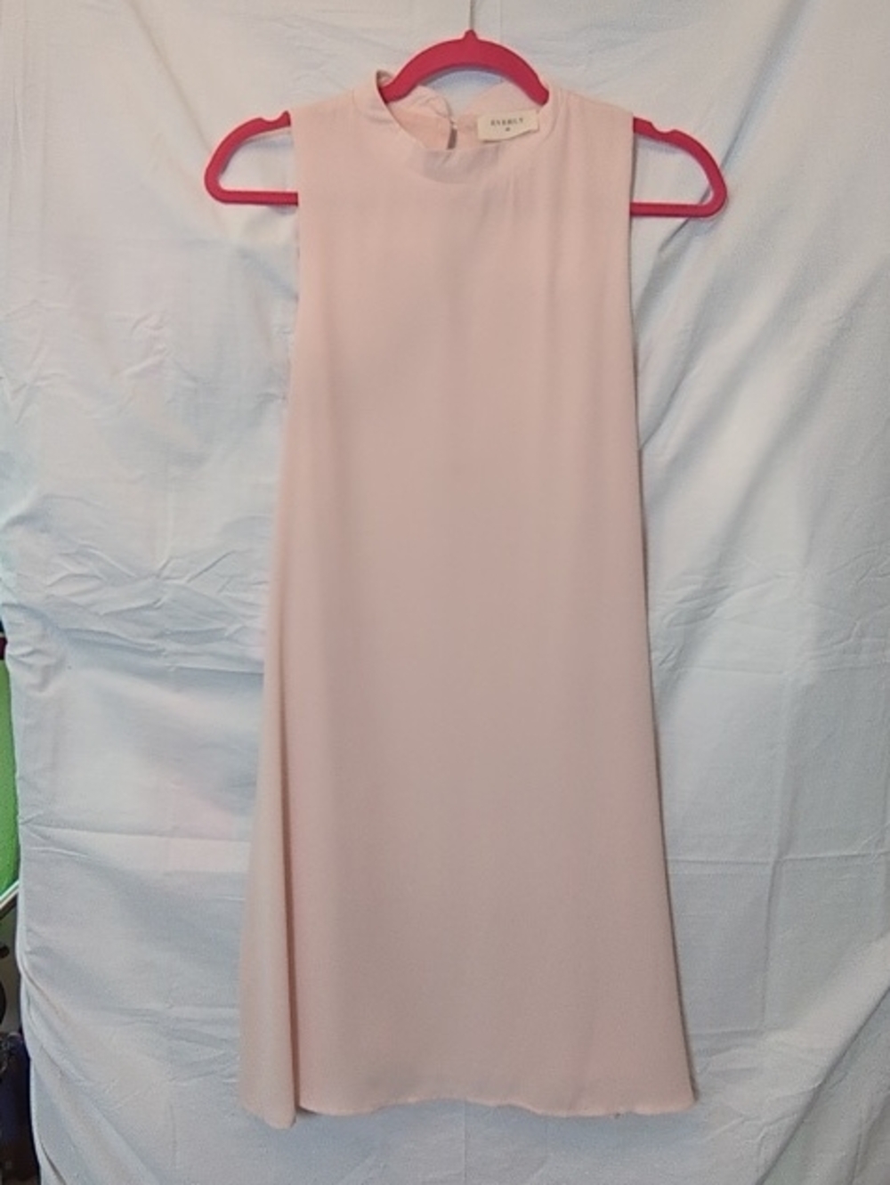 Sleeveless Light Blush Shift Dress - Women